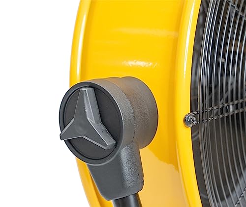 iLiving 20 Inches 5703 CFM Heavy Duty High Velocity Barrel Floor Drum Fan With DC Brushless Motor,Stepless Speed Adjustment for Workshop, Garage, Commercial or Industrial Environment, UL Safety Listed