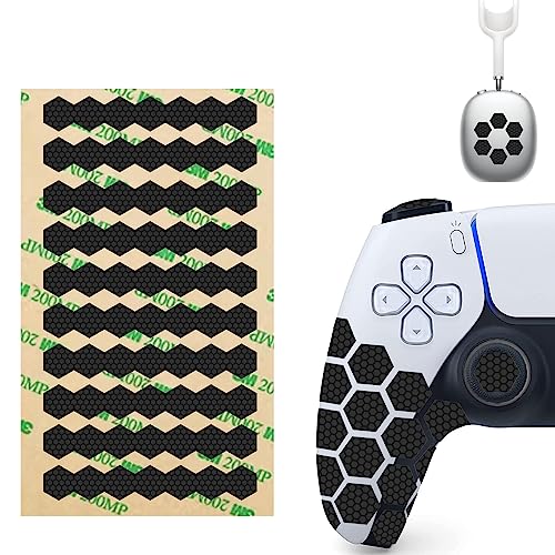 Grips Tape Stickers Compatible with Razer/G Pro Mouse,Hidrate Spark/Ember Bottle,PS5/PS4/Xbox Controller Hexagon Decal Sticker Anti-Slip Pad Multi Purpose Cool DIY Adhesive Strips (Silicone)