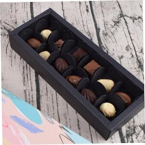 HEMOTON 200pcs Mini Chocolates Tulip Baking Cups Mini Cake Boxes Cupcake Wrappers Truffle Wrappers Cupcake Liner Chocolate Candy Cups Chocolate Tray Chocolate Paper Tray Candy Muffin Foil