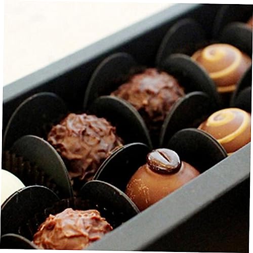 HEMOTON 200pcs Mini Chocolates Tulip Baking Cups Mini Cake Boxes Cupcake Wrappers Truffle Wrappers Cupcake Liner Chocolate Candy Cups Chocolate Tray Chocolate Paper Tray Candy Muffin Foil