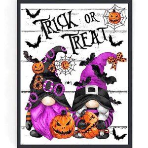 halloween cross stitch kits for adults-gnomes stamped cross stitch kits needlepoint counted cross stitch kits for beginners adults patterns dimensions embroidery kits arts and crafts (11ct)