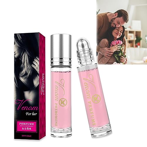 VisTapex 2Pcs Pheromone Perfume, Pheromone Perfume for Women, Phero Perfume, Roll On Perfume Phero Oil, Portable Pheromones Roll On Perfume Long Lasting Perfume