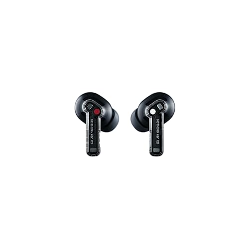 Nothing Ear 2 Wireless Earbuds Active Noise Cancellation to 40 db, Bluetooth 5.3 in Ear Headphones with Wireless Charging,36H Playtime IP54 Waterproof Earphones for iPhone & Android,Black