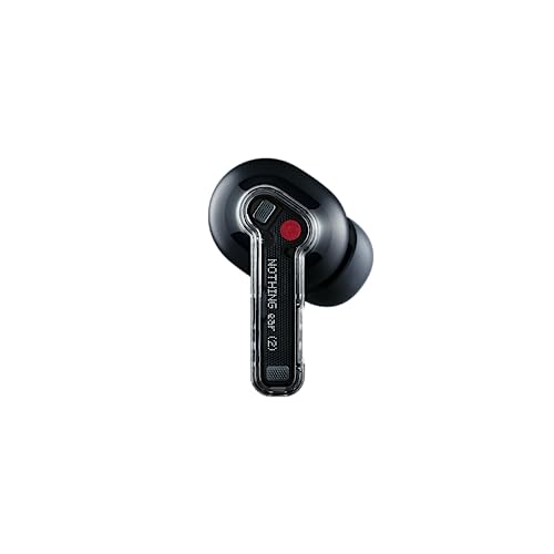 Nothing Ear 2 Wireless Earbuds Active Noise Cancellation to 40 db, Bluetooth 5.3 in Ear Headphones with Wireless Charging,36H Playtime IP54 Waterproof Earphones for iPhone & Android,Black