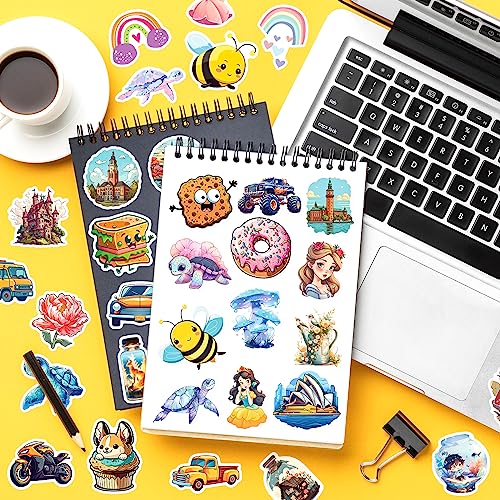 600PCS Stickers for Kids, Summer Water Bottle Stickers for Kids Classroom, Waterproof Vinyl Stickers Aesthetic for Laptop, Scrapbook, Phone, Cute Sticker Packs for Kids Teens Girls