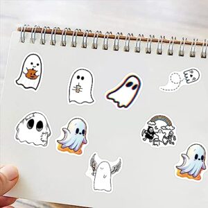 100PCS Cartoon Cute Ghost Stickers Cute Packaging Colorful Waterproof Stickers Vinyl Art Stickers for Water Bottles,Skateboards Guitars Helmets Laptops,and for Teenagers Girls,Boys Gift