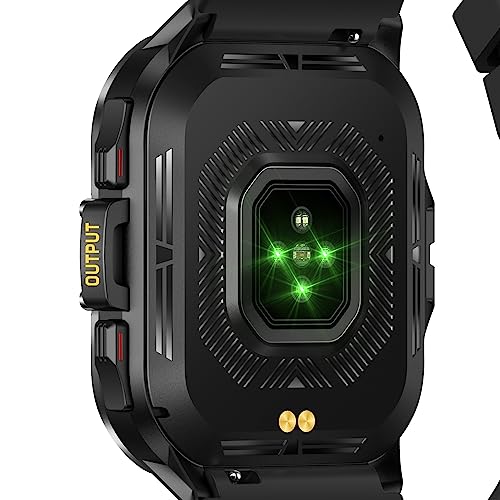 Tinwoo Smart Watch for Men Women Bluetooth Call (Answer/Dial Calls) One-Key Connection Blood Oxygen IP68 100+ Sport Modes Rugged Tactical Outdoor Smart Watches for Android and iPhone