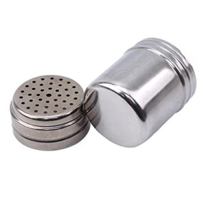 SOURBA Silver Spice Jar Seasoning Bottle Multi-Purpose Household Stainless Steel Salt Pepper Shaker for Seasonings