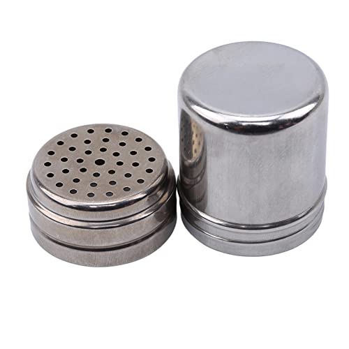 SOURBA Silver Spice Jar Seasoning Bottle Multi-Purpose Household Stainless Steel Salt Pepper Shaker for Seasonings