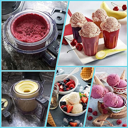 Creami Pints, for Ninja Kitchen Creami, Ice Cream Pints Cup Airtight and Leaf-Proof Compatible NC301 NC300 NC299AMZ Series Ice Cream Maker