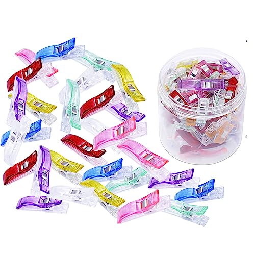 Large Sewing Clips,30 Pcs,Sewing Clips for Fabric,Fabric Clips for Sewing and Quilting,Multicolored Quilting Clips for Binding