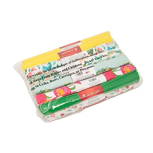 Singer Fabric, 100% Cotton, Fat Quarters Scrap Bag, 20 Piece, 18 X 21, Multi-Color Bundle