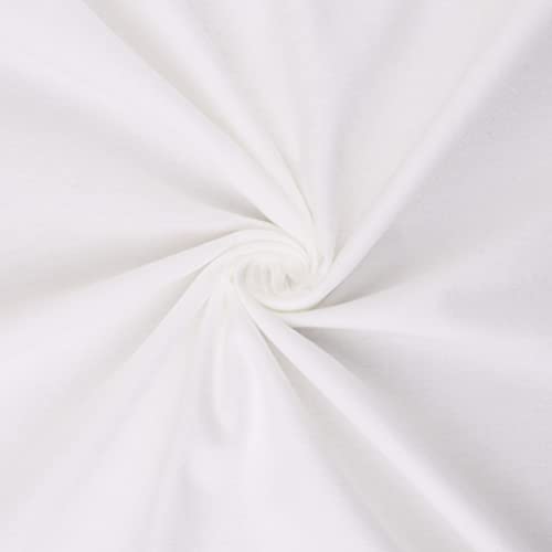 Mook Fabrics Flannel Solid, White 15 Yard Bolt