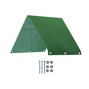 Backyard Playset Canopy Kids Wooden Swingset Protection Cover Dustproof Reusable Waterproof 228x109cm Windproof Playground Roof, Green