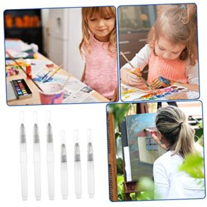 6pcs Travel Set Bulk Pencils Paint Brushes Set Water Coloring Brush Pen Water Coloring Brush Pens Watercolor Brush Pen Filling Writing Brush Brush Set Water Brush Watercolor Pens