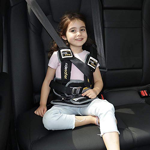 Ride Safer Travel Vest with Zipped Backpack-Wearable, Lightweight, Compact, and Portable Car Seat. Perfect for Everyday use or Rideshare, Travel, and Taxi/Rental Car. (X-Small, Yellow)