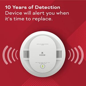 Kidde Smoke & Carbon Monoxide Detector, AA Battery Powered, Voice Alerts, LED Warning Light Indicators