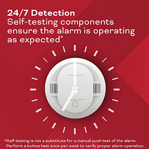 Kidde Smoke & Carbon Monoxide Detector, AA Battery Powered, Voice Alerts, LED Warning Light Indicators