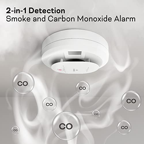 Kidde Smoke & Carbon Monoxide Detector, AA Battery Powered, Voice Alerts, LED Warning Light Indicators