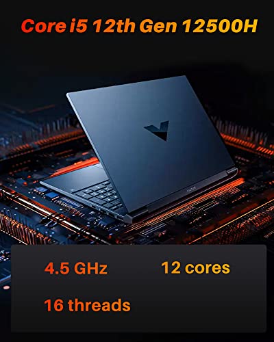 HP 2023 Newest Victus Gaming Laptop, 16.1" 144Hz Display, NVIDIA GeForce RTX 3060, 12th Gen Intel Core i5-12500H(12 Cores), 16GB DDR5 RAM, 1TB SSD, Backlit Keyboard, Windows 11, Bundle with JAWFOAL