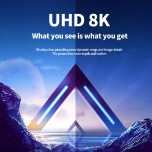 8K@60Hz 90-Degree Left Angle HDMI to MINI High-Speed Adapter（pack of 3）, Supports HDR, 3D, 48Gbps, Compatible with DSLR, Camcorder, Graphics Card, Laptop, Projector, Suitable for Home and Office Use