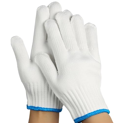 GRIMSON Working Gloves - 3 Pairs of Nylon Safety Gloves for Men and Women - Durable and Versatile for Various Applications