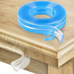 corner protector,clear corner protectors,furniture corner guard & edge safety bumpers,32.8ft(10m) soft edge protector baby proofing with upgraded pre-taped strong adhesive for furniture &sharp corners