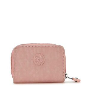 kipling women's tops wallet, compact, practical, nylon travel card holder, tender rose, 3''l x 4''h x 1''d