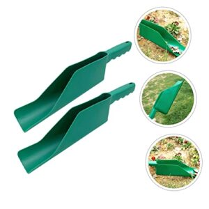 OATIPHO 2pcs Drain Cleaning Spoon Household Cleaning Tools Metal Pooper Scooper Home Tools Gutter Cleaning Tools Gutterwand Scoop Heat Tape for Roof and Gutters Gutter Leaf Cleaning Scoop