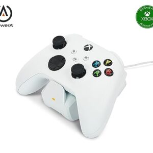 PowerA Solo Charging Stand for Xbox Series X|S - White, works with Xbox One, charging Station for Xbox Wireless Controller, officially licensed