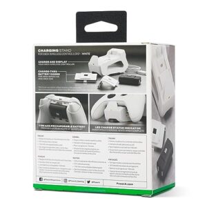 PowerA Solo Charging Stand for Xbox Series X|S - White, works with Xbox One, charging Station for Xbox Wireless Controller, officially licensed