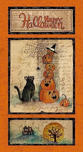 Clothworks All Hallow's Eve by Sue Zipkin Y3818 36 Digital 24" Panel Fabric