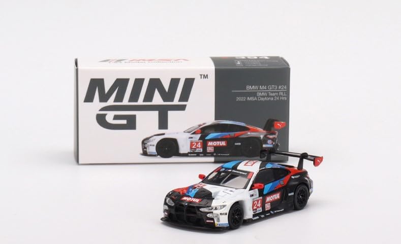 True Scale Miniatures Model Car Compatible with BMW M4 GT3#24 BMW Team RLL 2022 IMSA Daytona 24 Hrs 1/64 Diecast Model Car MGT00394