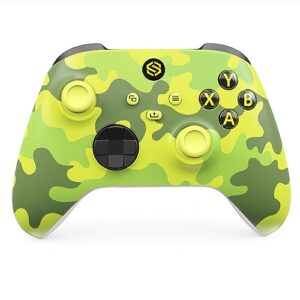 ppkkai controller with wireless adapter for xbox one, xbox series x/s, xbox one x/s, pc, 2.4ghz controller with 3.5mm headphone jack(camo)