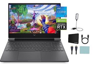 hp 15.6'' fhd victus 15 gaming laptop, nvidia geforce rtx 3050, 12th gen intel core i5-12500h, 16gb ram, 1tb m.2 pcie ssd, windows 11 home, backlit keyboard, enhanced thermals + accessories