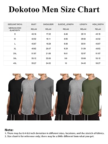 Men's 3 Pack Cotton Hipster Hip Hop Slim Fit Round Hemline Crewneck T-Shirt Black/Dark Grey/Khaki XX-Large