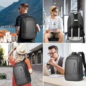 Laptop Backpack,Slim Business Backpack for Men with USB Charger,Expandable Lightweight Waterproof Travel Backpack Anti-theft Mens Bakpacks 15.6 Inch Work Computer Bag College Backpacks for Men Women