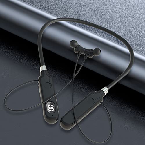 Neckband Bluetooth Earbuds, V5.3 Wireless Bluetooth Earphone, Magnetic Hanging Neck Earphone with Digital Display Ultra-Long Battery Life Bluetooth Headphones #