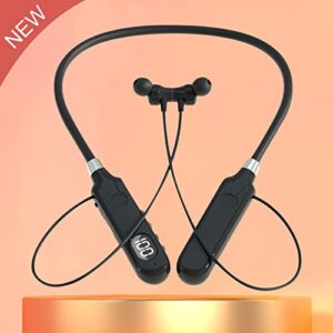 Neckband Bluetooth Earbuds, V5.3 Wireless Bluetooth Earphone, Magnetic Hanging Neck Earphone with Digital Display Ultra-Long Battery Life Bluetooth Headphones #