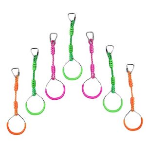 7pcs rings indoor swing for kids outdoorswing kids outdoor swing monkey bar ring kids swing ring exercise pull up rings pull handles muscle exercise rings exercise handle grip grip