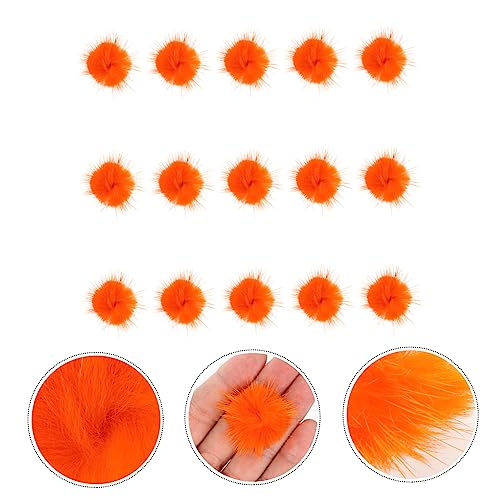 Didiseaon 15pcs Color Ball Car Accesories Red Accessories for Car Red Decorations Yarn Pom Colored Pom Pom Balls Artificial Fur Clothing Decor Prop Fur Ball Ornaments Hairball