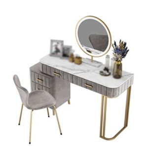 zgjhff bedroom velvet dressing table makeup table and chair with lighted small household dressing table