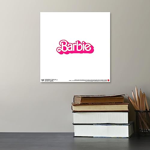 Trends International Gallery Pops Mattel Barbie: The Movie - Logo Wall Art Wall Poster, 12.00" x 12.00", Unframed Version