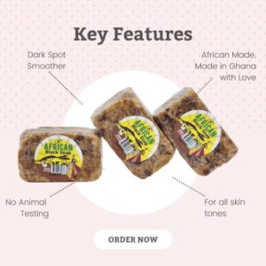 Infinix Shea Butter Face & Body Soap Bar for Oily Skin - 100% Natural African Black Soap with Pure Honey - Removes Dark Spots - Cleanses and Nourishes Skin