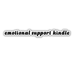miraki emotional support kindle sticker, bookish reader stickers, kindle stickers, water assitant die-cut vinyl stickers decals for laptop phone kindle journal, reading stickers for