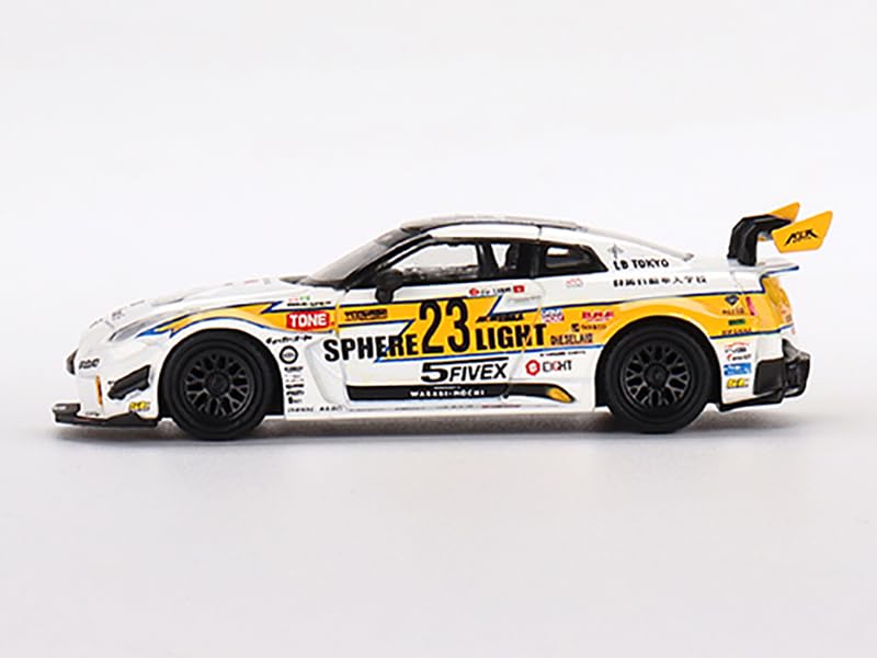 35GT-RR Ver.2 RHD (Right Hand Drive) LB-Silhouette Works GT #23 ALEC Robbins LB Racing Formula Drift (2022) Limited Edition 1/64 Diecast Model Car by True Scale Miniatures MGT00491