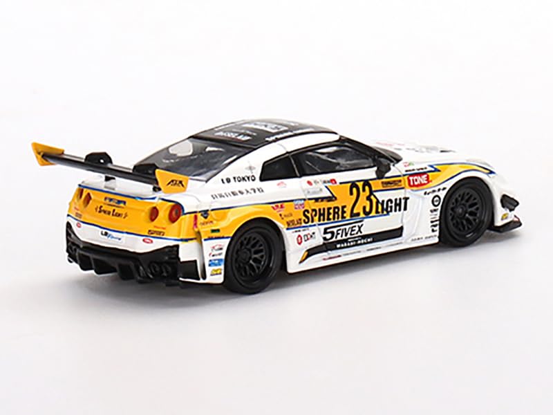 35GT-RR Ver.2 RHD (Right Hand Drive) LB-Silhouette Works GT #23 ALEC Robbins LB Racing Formula Drift (2022) Limited Edition 1/64 Diecast Model Car by True Scale Miniatures MGT00491