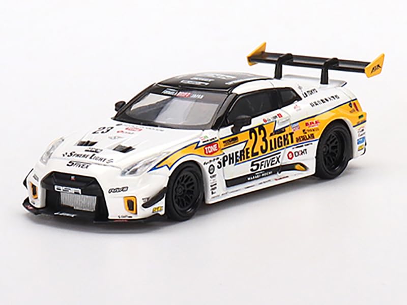 35GT-RR Ver.2 RHD (Right Hand Drive) LB-Silhouette Works GT #23 ALEC Robbins LB Racing Formula Drift (2022) Limited Edition 1/64 Diecast Model Car by True Scale Miniatures MGT00491