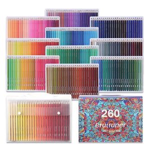 dapnha colored pencils set, unique colors with no duplicates for adult coloring books, drawing, sketching, crafting and artists (oily, 120 color)