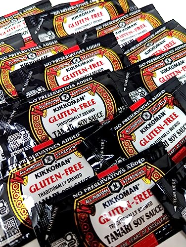 Kikkoman Preservative Free, Gluten Free, Tamari Soy Sauce 0.2oz Packets - 50 Count